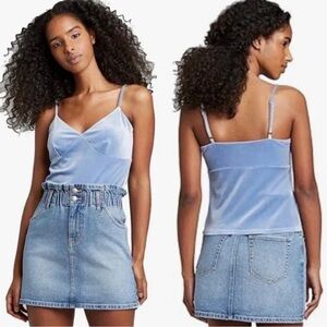 Wild Fable Blue Fitted Camisole with Spaghetti Straps